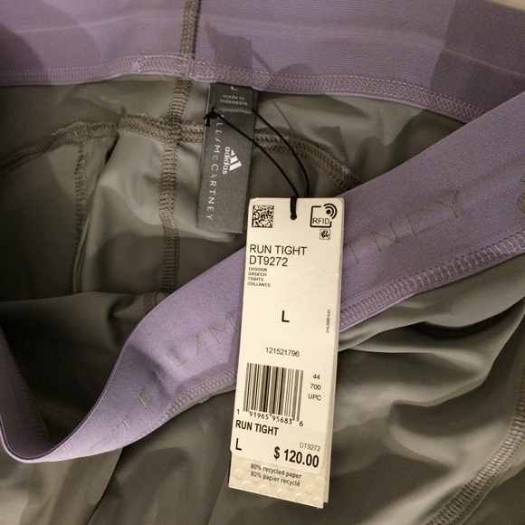 Gray Purple Adidas legging pants (NWT) - Picture 4 of 8